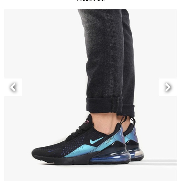 nike 270 black purple blue